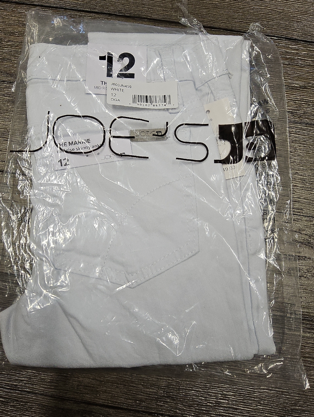 Joe's Jeans Girl's The Markie Mid-Rise Skinny White Distressed Jeans 12